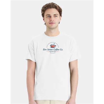 Custom Hanes Unisex ComfortSoft White 100% Cotton T-Shirt - White 