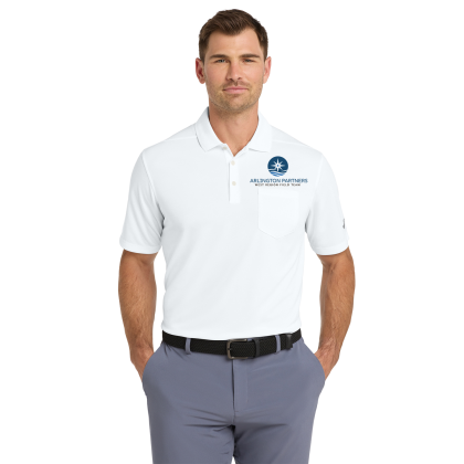 Custom Nike Dri-FIT Micro Pique 2.0 Pocket Polo - White