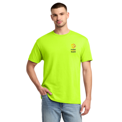 Custom Jerzees Full Color - Dri-Power 50/50 Cotton/Poly T-Shirt - Safety Green Custom Jerzees Full Color - Dri-Power 50/50 Cotton/Poly T-Shirt - Safety Green