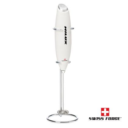 Custom Swiss Force Crema Milk Frother - White Custom Swiss Force Crema Milk Frother - White