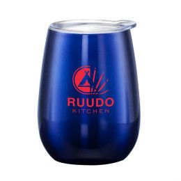 Custom Vivaldi Wine Tumbler - 10 oz - Blue Custom Vivaldi Wine Tumbler - 10 oz - Blue