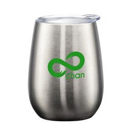 Custom Vivaldi Wine Tumbler - 10 oz - Silver Custom Vivaldi Wine Tumbler - 10 oz - Silver