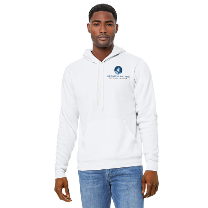 Custom Bella + Canvas Unisex Sponge Fleece Pullover Hoodie - DTG White