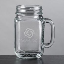 Custom Roswell Drinking Glass Jar 16 oz - Deep Etch Custom Roswell Drinking Glass Jar 16 oz - Deep Etch