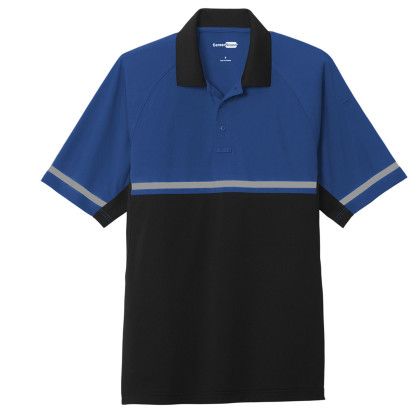 Custom CornerStone Full Color Select Lightweight Snag-Proof Enhanced Visibility Polo - Royal/Black Custom CornerStone Full Color Select Lightweight Snag-Proof Enhanced Visibility Polo - Royal/Black