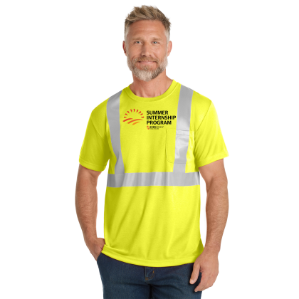 Custom CornerStone Full Color ANSI 107 Class 2 Safety T-Shirt - Safety Yellow Custom CornerStone Full Color ANSI 107 Class 2 Safety T-Shirt - Safety Yellow