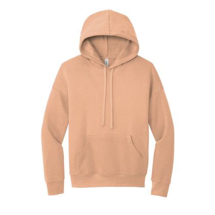 Custom Bella + Canvas Unisex Sponge Fleece Pullover DTM Hoodie - Peach Custom Bella + Canvas Unisex Sponge Fleece Pullover DTM Hoodie - Peach