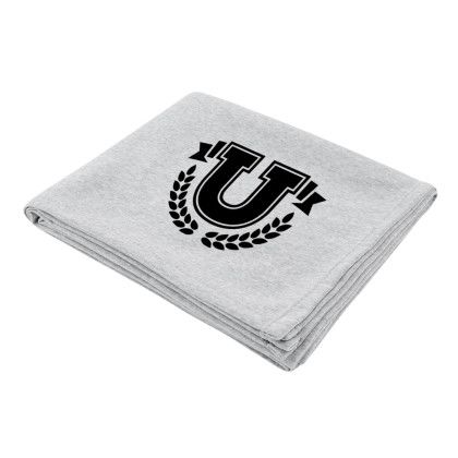 Custom rPET Sweatshirt Blanket - Heather Gray Custom rPET Sweatshirt Blanket - Heather Gray