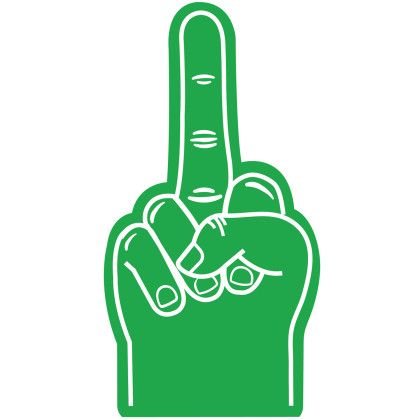 Custom 17" Protest Hand - Kelly green Custom 17" Protest Hand - Kelly green