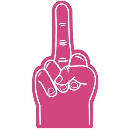 Custom 17" Protest Hand - Hot pink Custom 17" Protest Hand - Hot pink