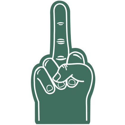 Custom 17" Protest Hand - Dark green Custom 17" Protest Hand - Dark green
