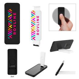 Custom Fun Spinner Phone Stand With Screen Cleaner - All Colors
