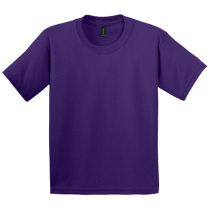 Custom Gildan Youth Ultra Cotton 100% US Cotton T-Shirt - Purple Custom Gildan Youth Ultra Cotton 100% US Cotton T-Shirt - Purple