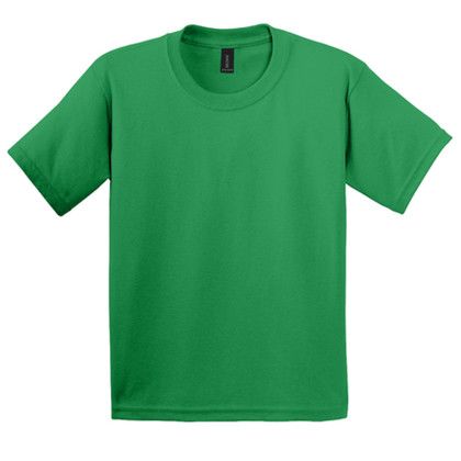 Custom Gildan Youth Ultra Cotton 100% US Cotton T-Shirt - Irish green Custom Gildan Youth Ultra Cotton 100% US Cotton T-Shirt - Irish green