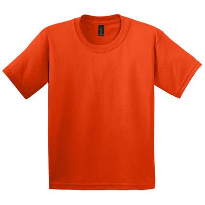 Custom Gildan Youth Ultra Cotton 100% US Cotton T-Shirt - Orange Custom Gildan Youth Ultra Cotton 100% US Cotton T-Shirt - Orange