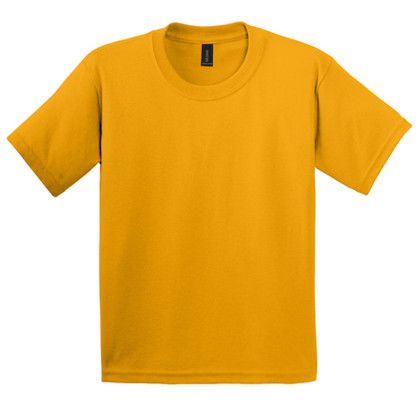 Custom Gildan Youth Ultra Cotton 100% US Cotton T-Shirt - Gold Custom Gildan Youth Ultra Cotton 100% US Cotton T-Shirt - Gold