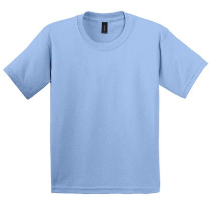 Custom Gildan Youth Ultra Cotton 100% US Cotton T-Shirt - Light blue Custom Gildan Youth Ultra Cotton 100% US Cotton T-Shirt - Light blue