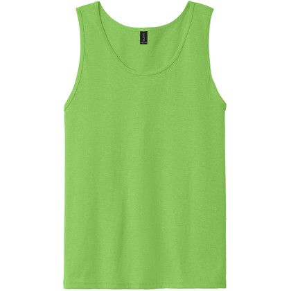 Custom Gildan Ultra Cotton 100% US Cotton Tank Top - Lime
