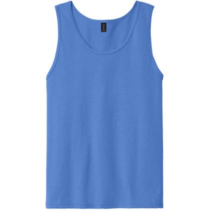 Custom Gildan Ultra Cotton 100% US Cotton Tank Top - Carolina Blue