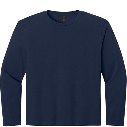 Custom Gildan Softstyle Long Sleeve T-Shirt - Navy Custom Gildan Softstyle Long Sleeve T-Shirt - Navy