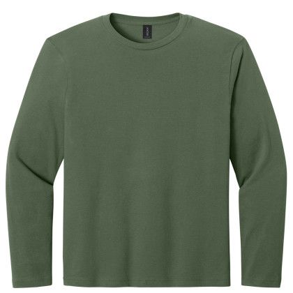 Custom Gildan Softstyle Long Sleeve T-Shirt - Military green Custom Gildan Softstyle Long Sleeve T-Shirt - Military green