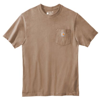 Custom Carhartt Tall Workwear Pocket Short Sleeve T-Shirt - Desert Custom Carhartt Tall Workwear Pocket Short Sleeve T-Shirt - Desert