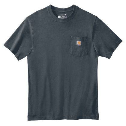Custom Carhartt Tall Workwear Pocket Short Sleeve T-Shirt - Bluestone Custom Carhartt Tall Workwear Pocket Short Sleeve T-Shirt - Bluestone