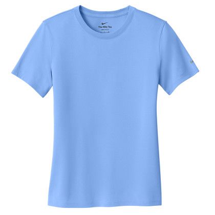 Custom Nike Women's Swoosh Sleeve RLegend Tee - Valor Blue Custom Nike Women's Swoosh Sleeve RLegend Tee - Valor Blue