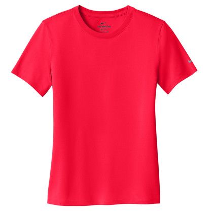 Custom Nike Women's Swoosh Sleeve RLegend Tee - University Red Custom Nike Women's Swoosh Sleeve RLegend Tee - University Red