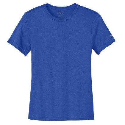 Custom Nike Women's Swoosh Sleeve RLegend Tee - Game Royal Custom Nike Women's Swoosh Sleeve RLegend Tee - Game Royal