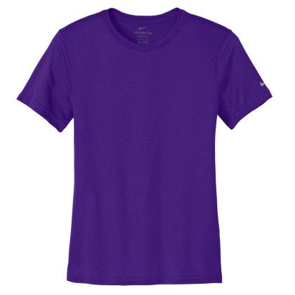 Custom Nike Women's Swoosh Sleeve RLegend Tee - Court Purple Custom Nike Women's Swoosh Sleeve RLegend Tee - Court Purple