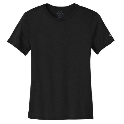 Custom Nike Women's Swoosh Sleeve RLegend Tee - Black Custom Nike Women's Swoosh Sleeve RLegend Tee - Black