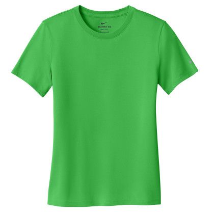 Custom Nike Women's Swoosh Sleeve RLegend Tee - Apple Green Custom Nike Women's Swoosh Sleeve RLegend Tee - Apple Green