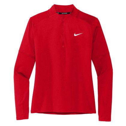 Custom Nike Women's Dri-FIT Element 1/2-Zip Top - Scarlet Custom Nike Women's Dri-FIT Element 1/2-Zip Top - Scarlet