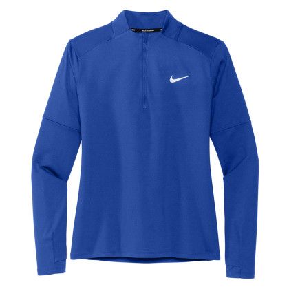 Custom Nike Women's Dri-FIT Element 1/2-Zip Top - Royal Custom Nike Women's Dri-FIT Element 1/2-Zip Top - Royal