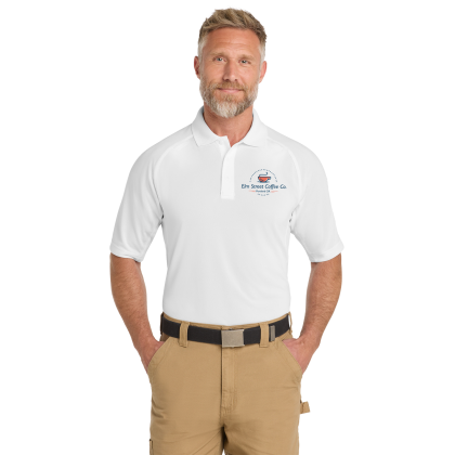 Custom CornerStone Select Lightweight Snag-Proof Tactical Polo - White Custom CornerStone Select Lightweight Snag-Proof Tactical Polo - White