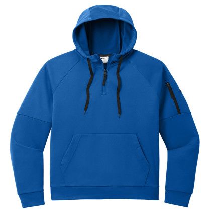 Custom Nike Therma-FIT Pocket 1/4-Zip Fleece Hoodie - Game royal Custom Nike Therma-FIT Pocket 1/4-Zip Fleece Hoodie - Game royal