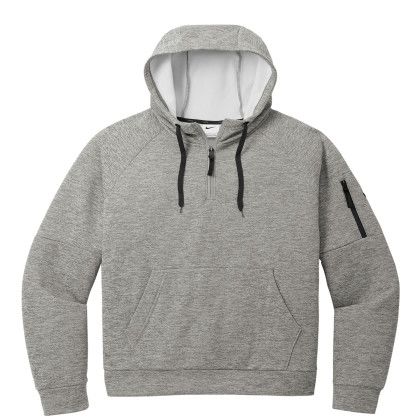 Custom Nike Therma-FIT Pocket 1/4-Zip Fleece Hoodie - Dark grey heather Custom Nike Therma-FIT Pocket 1/4-Zip Fleece Hoodie - Dark grey heather