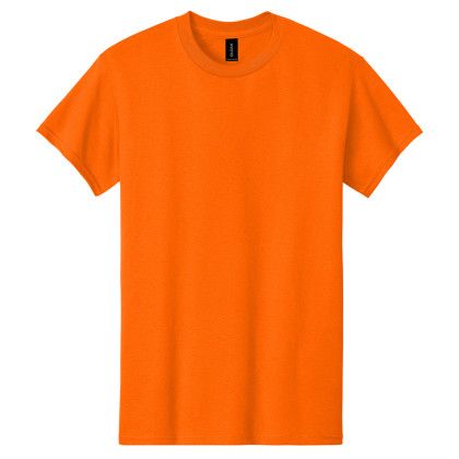 Custom Gildan Adult Heavy Cotton T-Shirt - Safety Orange Custom Gildan Adult Heavy Cotton T-Shirt - Safety Orange