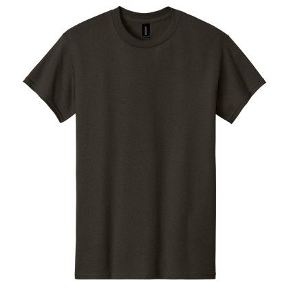 Custom Gildan Adult Heavy Cotton T-Shirt - Dark Chocolate Brown Custom Gildan Adult Heavy Cotton T-Shirt - Dark Chocolate Brown