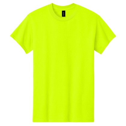 Custom Gildan Adult Heavy Cotton T-Shirt - Safety Green Custom Gildan Adult Heavy Cotton T-Shirt - Safety Green