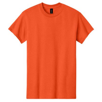 Custom Gildan Adult Heavy Cotton T-Shirt - Orange Custom Gildan Adult Heavy Cotton T-Shirt - Orange