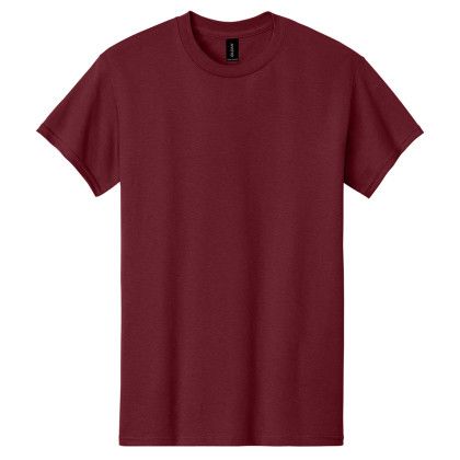 Custom Gildan Adult Heavy Cotton T-Shirt - Garnet Custom Gildan Adult Heavy Cotton T-Shirt - Garnet
