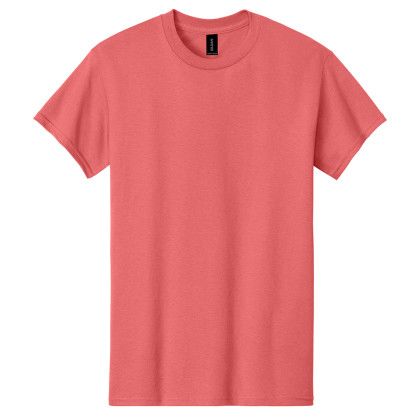 Custom Gildan Adult Heavy Cotton T-Shirt - Coral Silk Custom Gildan Adult Heavy Cotton T-Shirt - Coral Silk