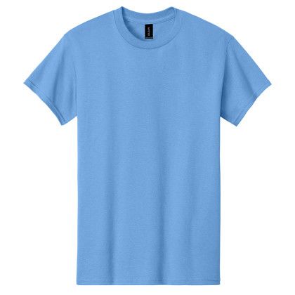 Custom Gildan Adult Heavy Cotton T-Shirt - Carolina Blue Custom Gildan Adult Heavy Cotton T-Shirt - Carolina Blue