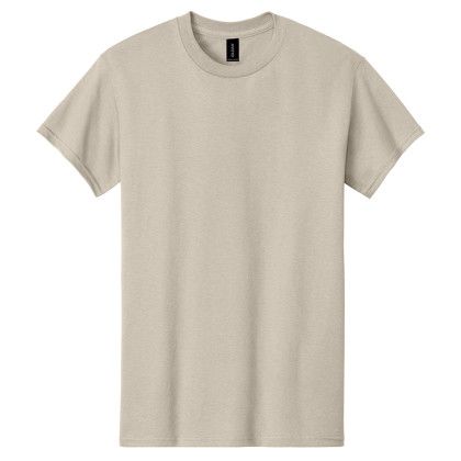 Custom Gildan Adult Heavy Cotton T-Shirt - Sand Custom Gildan Adult Heavy Cotton T-Shirt - Sand