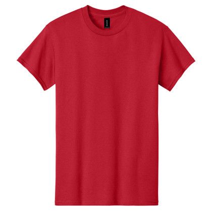 Custom Gildan Adult Heavy Cotton T-Shirt - Red Custom Gildan Adult Heavy Cotton T-Shirt - Red