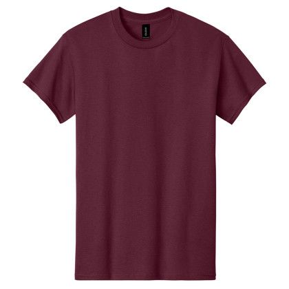 Custom Gildan Adult Heavy Cotton T-Shirt - Maroon Custom Gildan Adult Heavy Cotton T-Shirt - Maroon