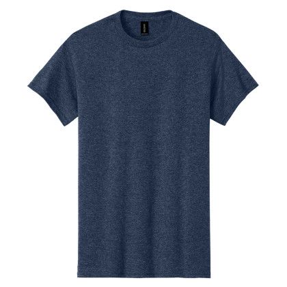 Custom Gildan Adult Heavy Cotton T-Shirt - Heather Navy Custom Gildan Adult Heavy Cotton T-Shirt - Heather Navy