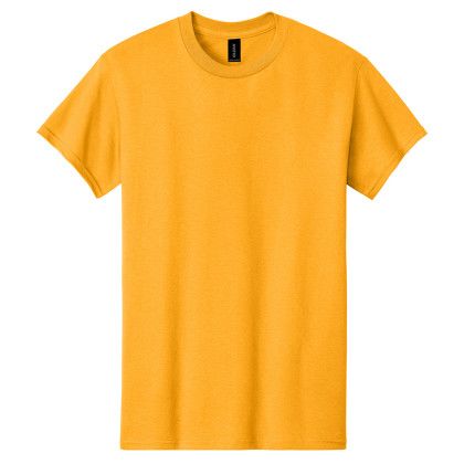 Custom Gildan Adult Heavy Cotton T-Shirt - Gold Custom Gildan Adult Heavy Cotton T-Shirt - Gold